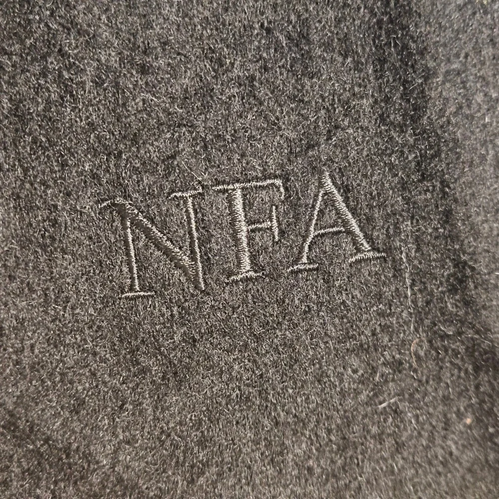 Cashmere London 100% Cashmere Scarf Fringed Monogram NFA Unisex Quiet Luxury